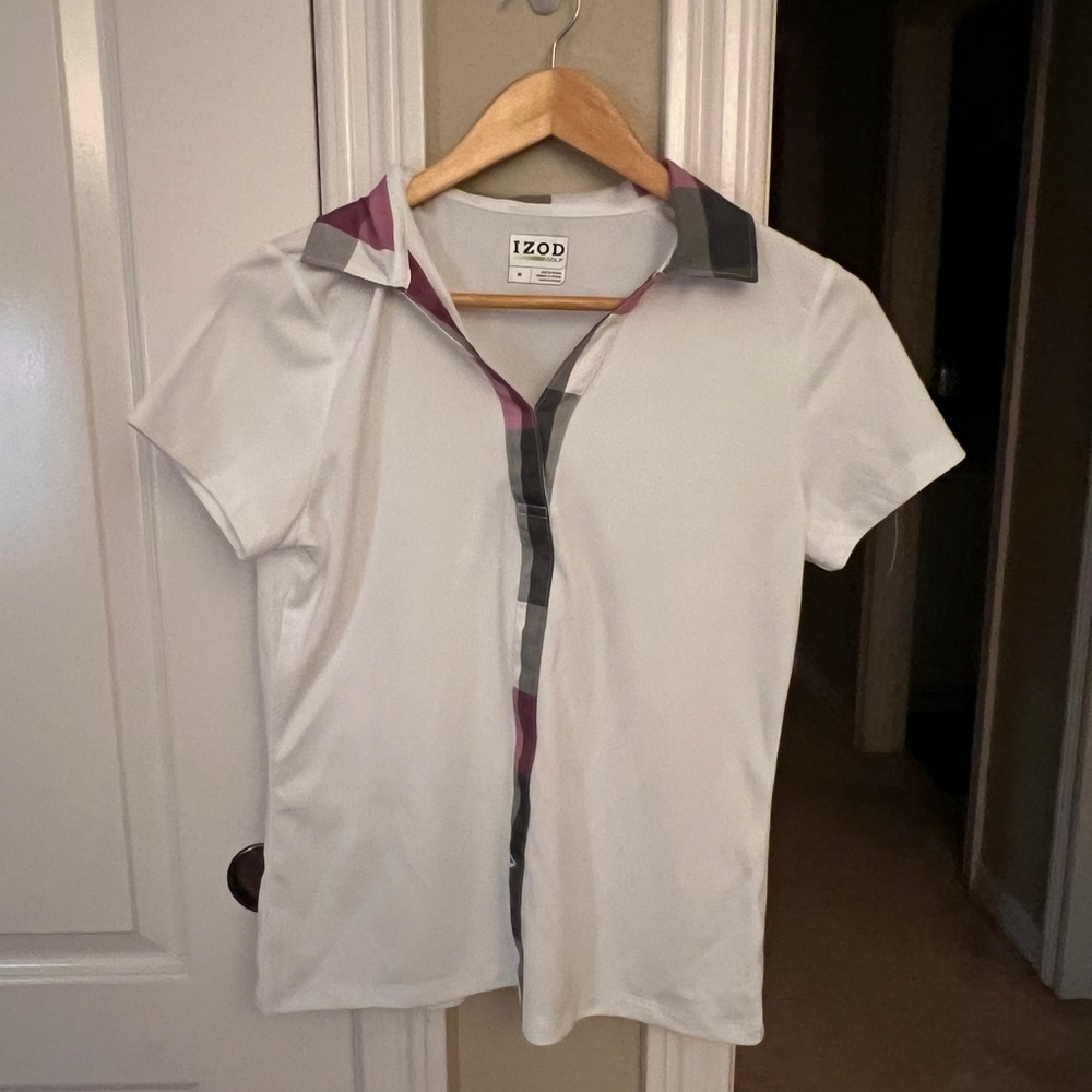 White Golf Shirt